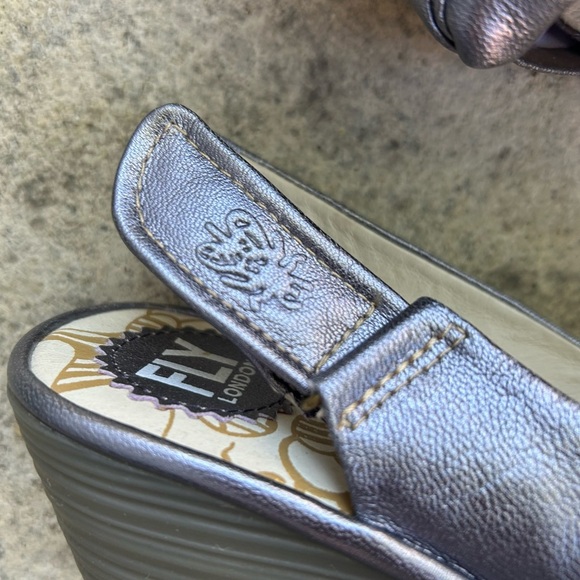 Fly London Yakin Pewter Wedge, size 38 - Picture 4 of 9